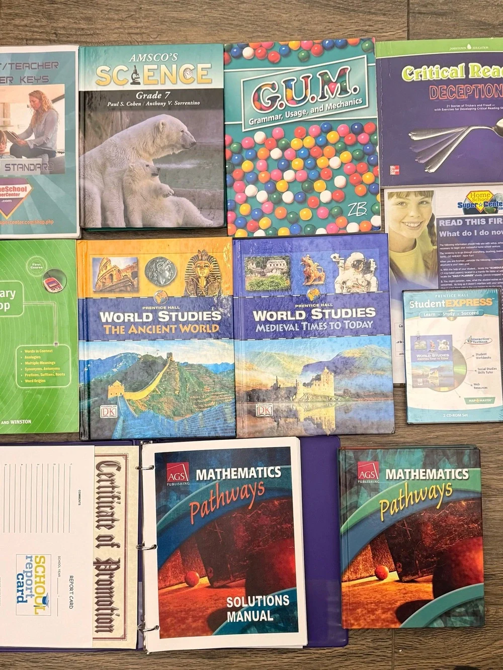 Grade 7 MEGA Homeschool Curriculum Bundle - Multi-Subject Kit + Lab & Electives